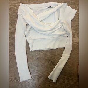 Fashion Nova White Off The Shoulder Sweater